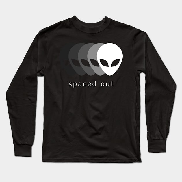 Spaced Out | Aesthetic Vaporwave Alien Long Sleeve T-Shirt by MeatMan